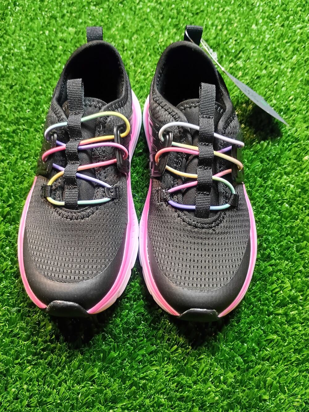 Athletic Works Girls Cage Knit Slip-On Sneakers - Youth 13 NWT